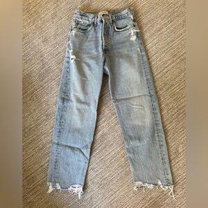 AGOLDE 90s High Rise Cropped Straight Denim24